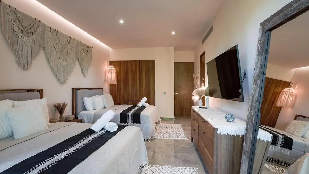 Boho-Luxe 2Br Garden&Plunge Pool Apartment Tulum