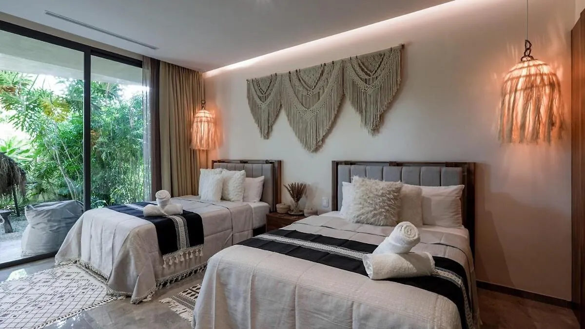 Boho-Luxe 2Br Garden&Plunge Pool Apartment Tulum