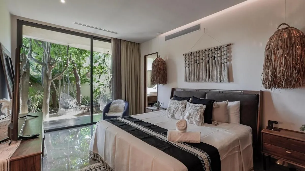 Boho-Luxe 2Br Garden&Plunge Pool Apartment Tulum